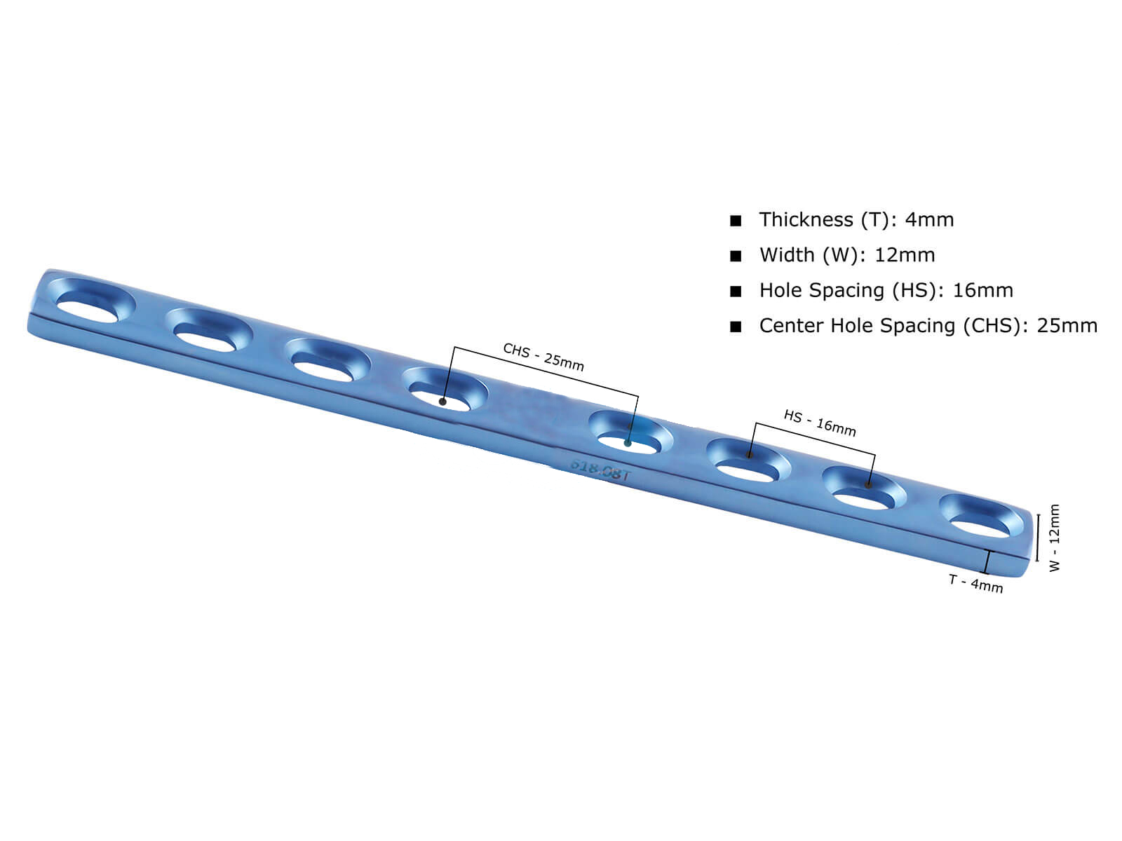 Dynamic Self Compression Plate Narrow