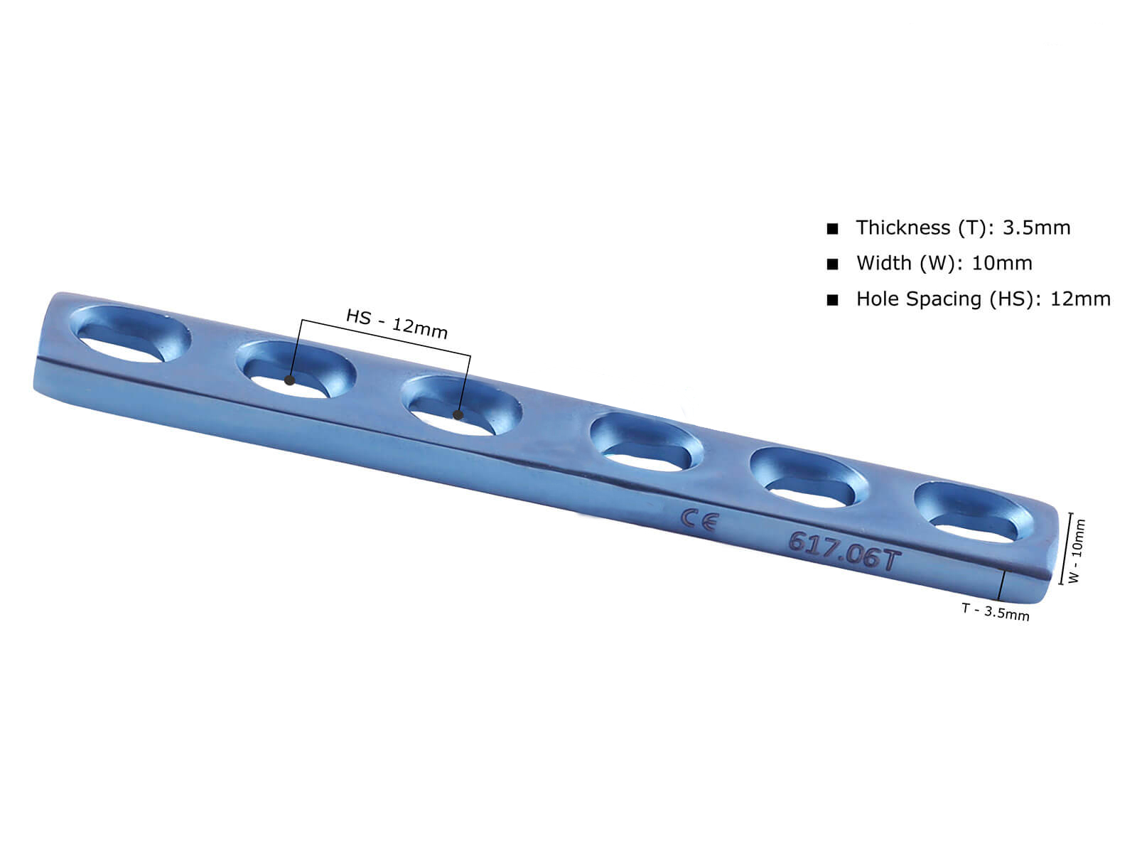 Dynamic Self Compression Plate for Small Fragment for Ulna and Radius.