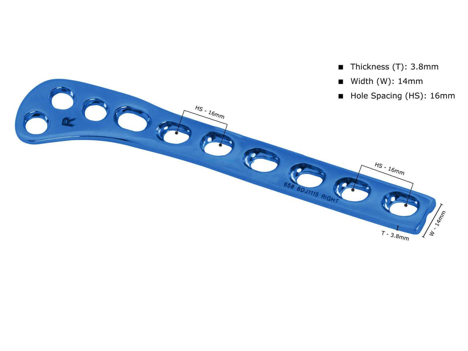 Lateral Tibial Head Buttress Plate