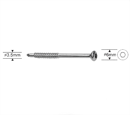 Malleolar Screw 3.5mm, Hexagonal Socket