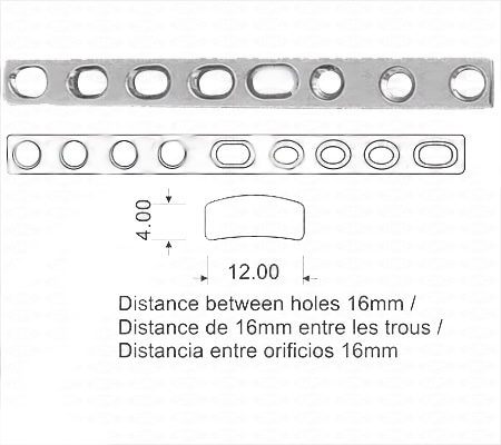 Narrow Compression Plate ACP Holes