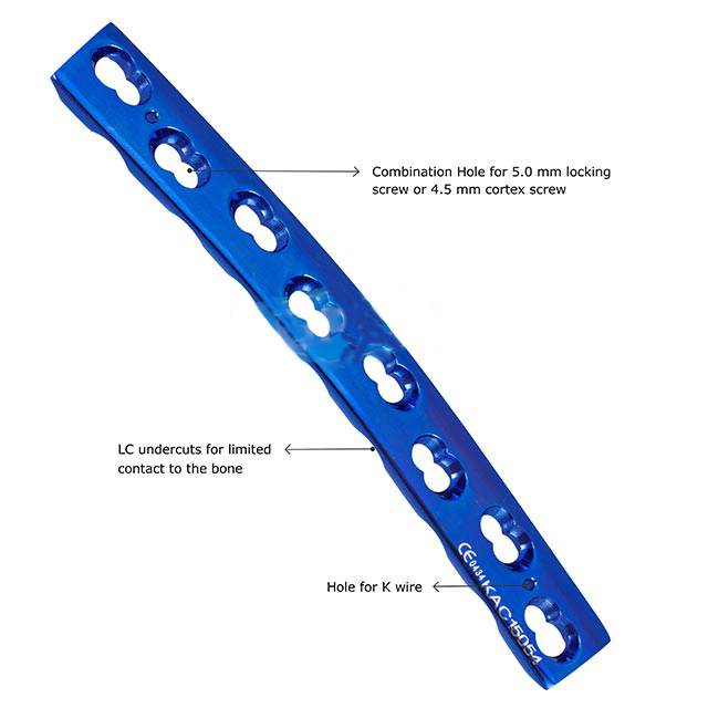 4.5mm/5.0mm Broad Curved Locking Plate (fixLOCK)